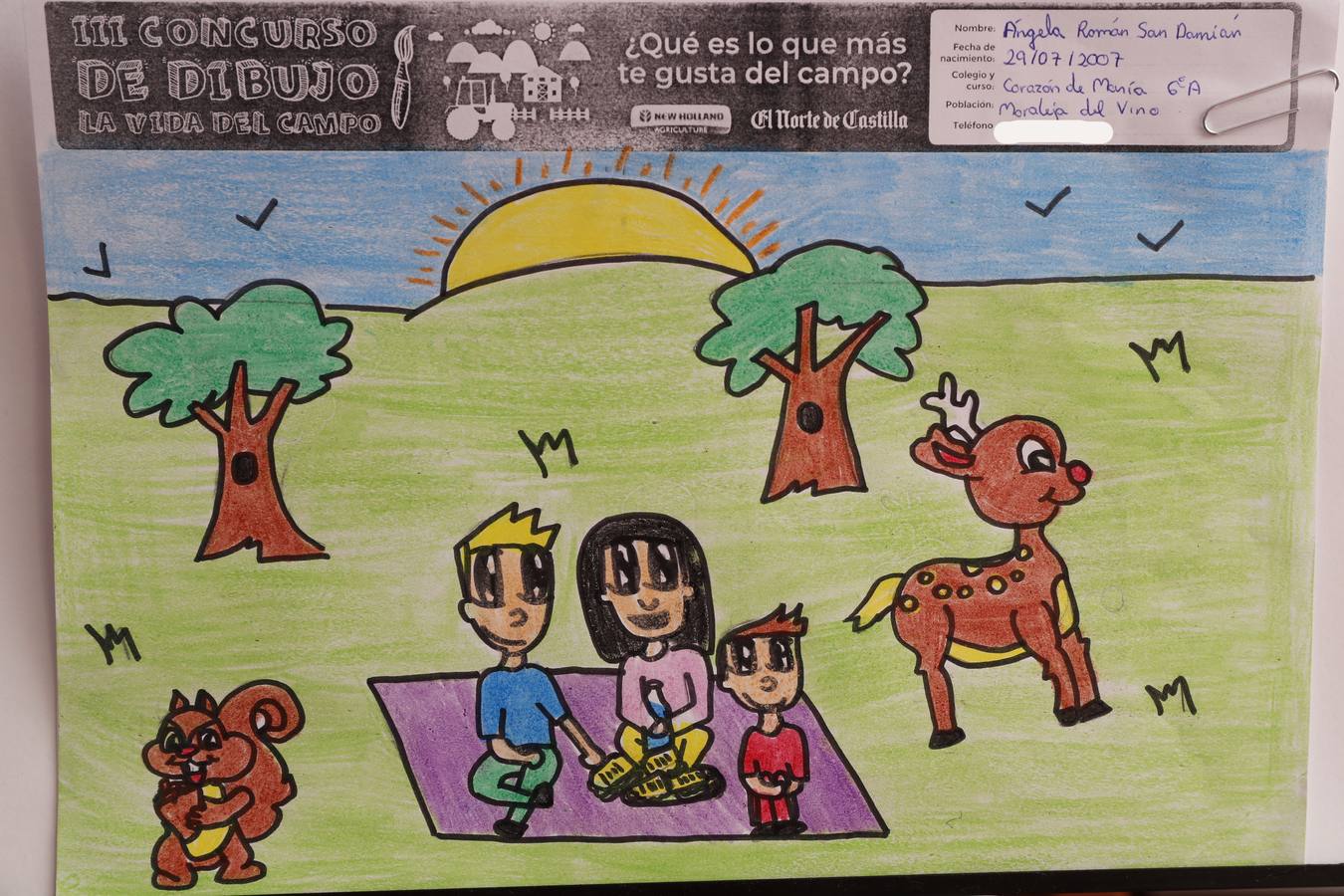 Fotos: Trabajos de 6º de Primaria en la modalidad de dibujo del III Concurso de Dibujo y Cómic &#039;La vida del campo&#039;