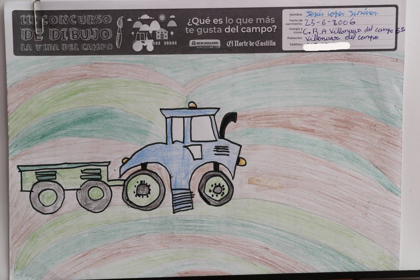 Fotos: Trabajos de 6º de Primaria en la modalidad de dibujo del III Concurso de Dibujo y Cómic &#039;La vida del campo&#039;