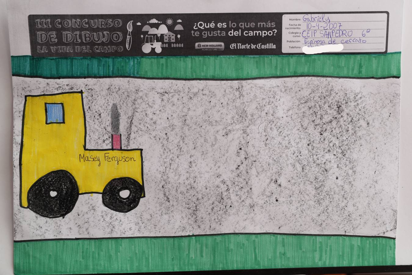 Fotos: Trabajos de 6º de Primaria en la modalidad de dibujo del III Concurso de Dibujo y Cómic &#039;La vida del campo&#039;