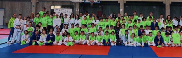 Judokas que participaron en la Copa Moncor. 