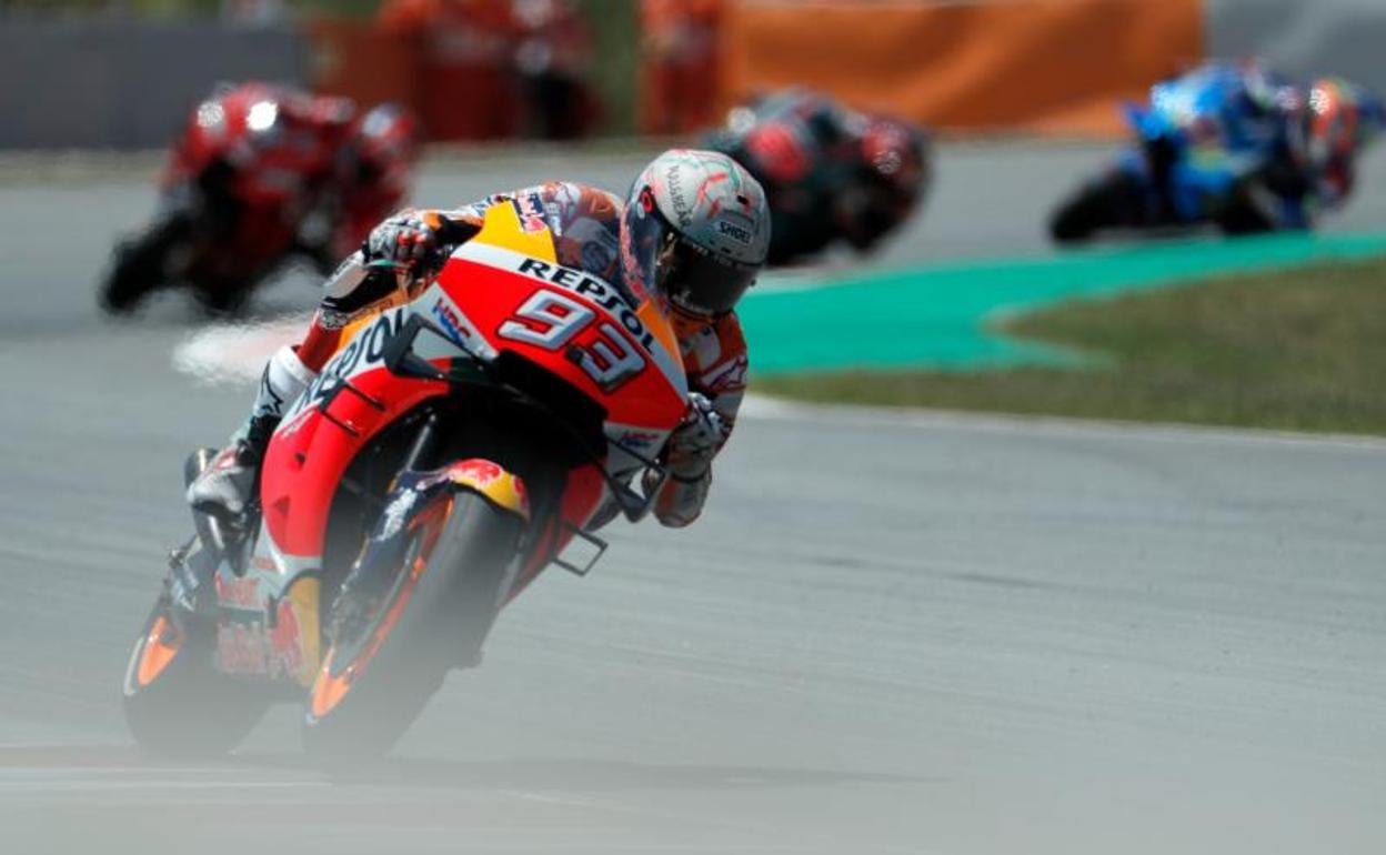 Marc Márquez en el GP de Cataluña.