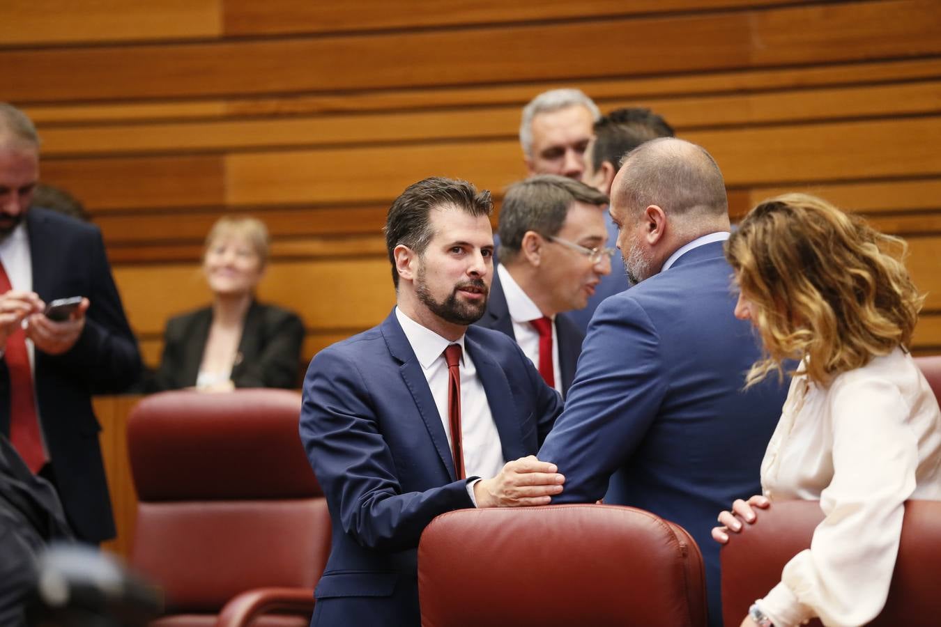 Fotos: Así ha vivido Luis Tudanca la sesión constitutiva de la X Legislatura de las Cortes de Castilla y León