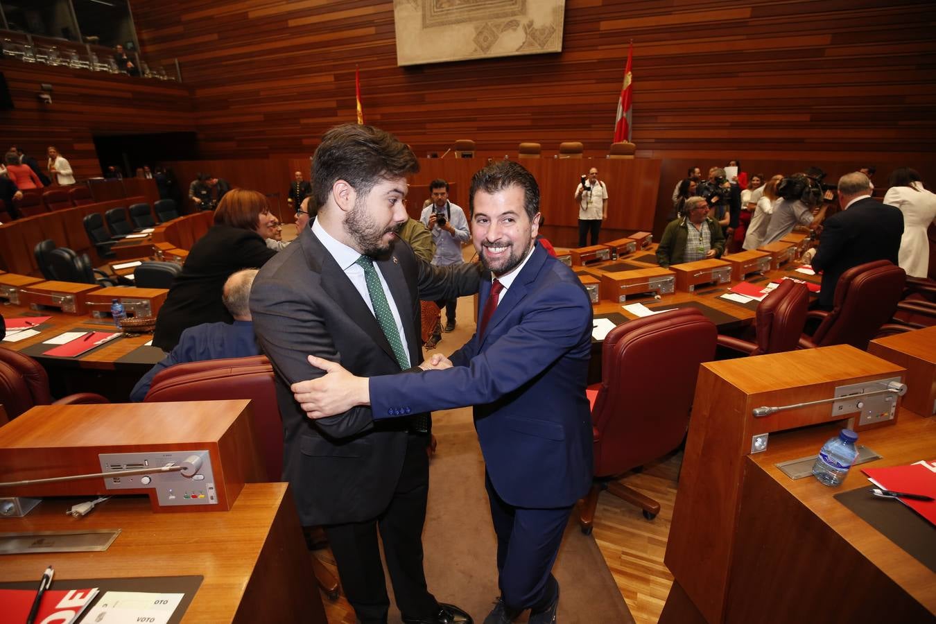 Fotos: Así ha vivido Luis Tudanca la sesión constitutiva de la X Legislatura de las Cortes de Castilla y León