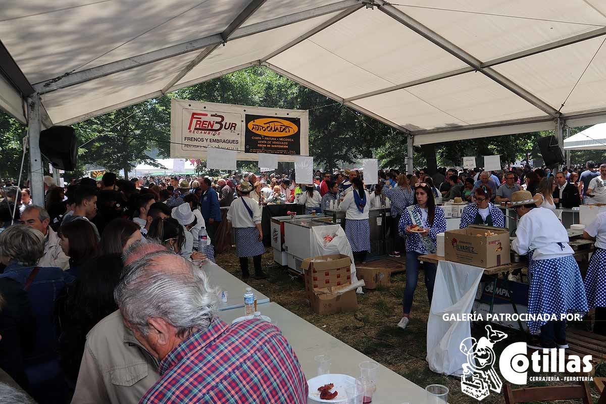 La mañana amanecía nublada y húmeda pero el día ha levantado y el Parque del Parral se ha llenado de burgaleses y amigos para celebrar la Festividad del Curpillos entre las carpas de las peñas