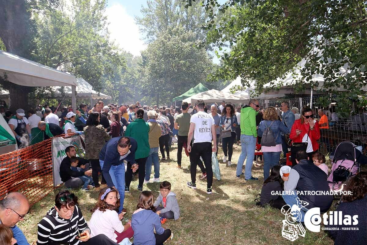 La mañana amanecía nublada y húmeda pero el día ha levantado y el Parque del Parral se ha llenado de burgaleses y amigos para celebrar la Festividad del Curpillos entre las carpas de las peñas