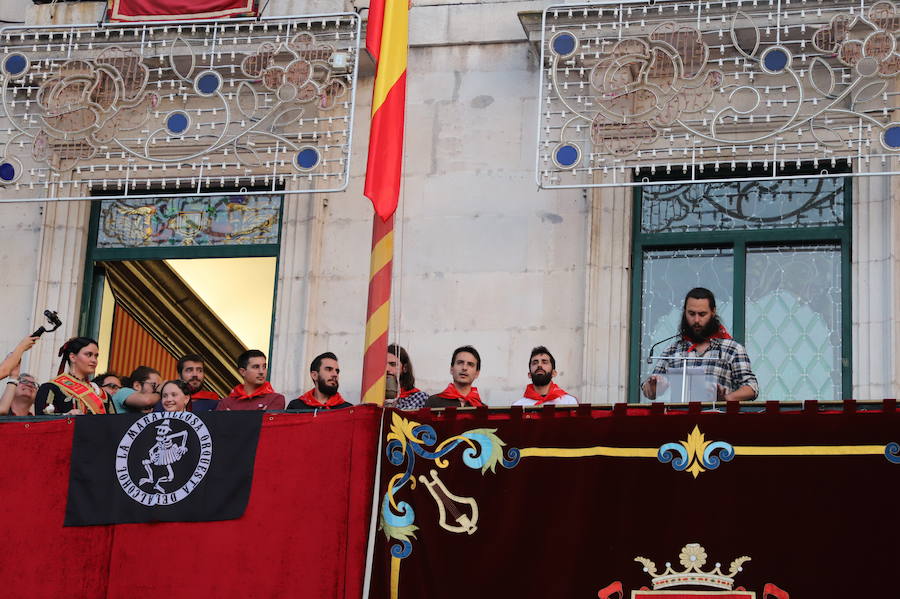 Burgos ha dado el pistoletazo de salida a las Fiestas de San Pedro y San Pablo 2019 de la mano de La M.O.D.A., encargada del pregón