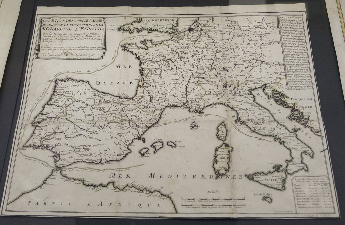 Exposición de mapas.