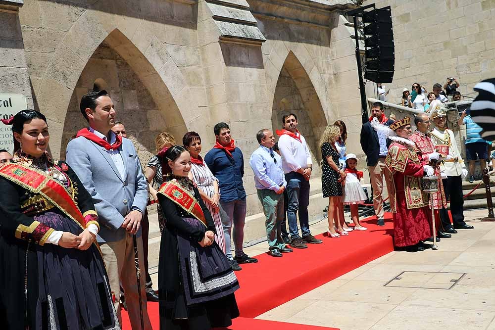 Imagen de la Plaza del Rey San Fernando desde la ubicación que este año ha tenido la banda. 