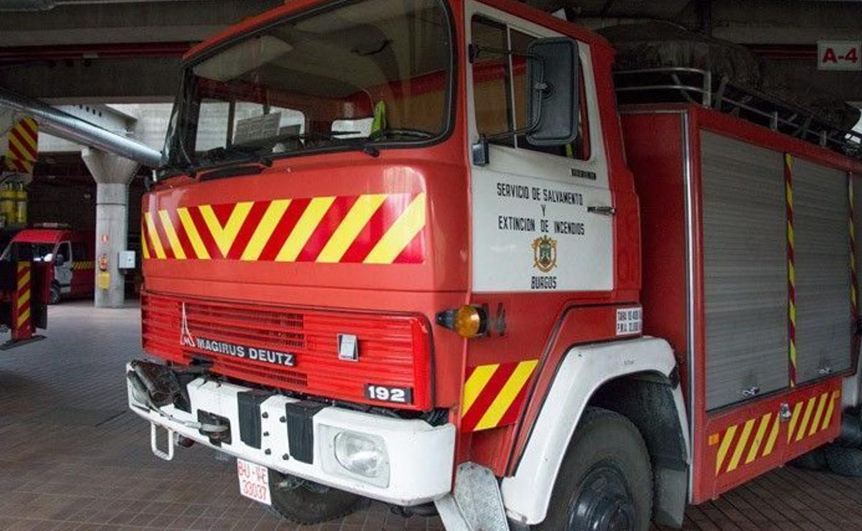 Imagen de archivo de un camión de bomberos del servicio de Burgos. 