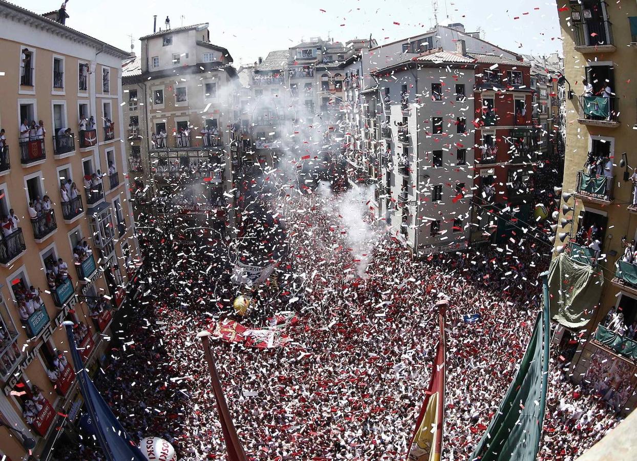 Fotos: El chupinazo de los Sanfermines 2019, en imágenes