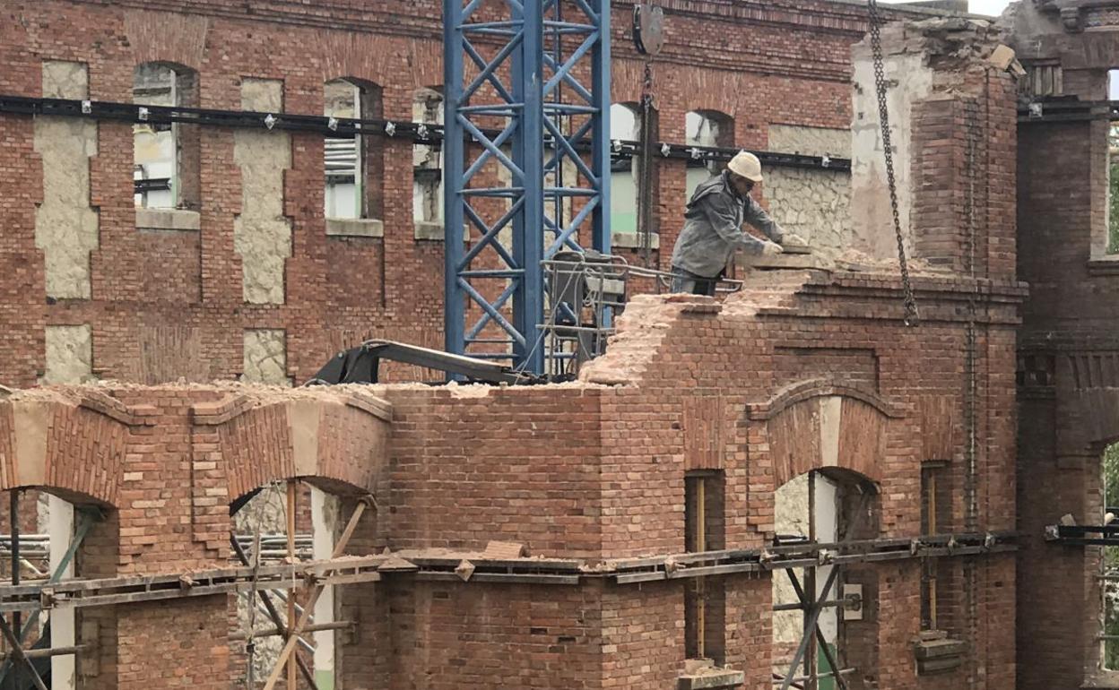 Imagen de los trabajos en el antiguo colegio Niño Jesús