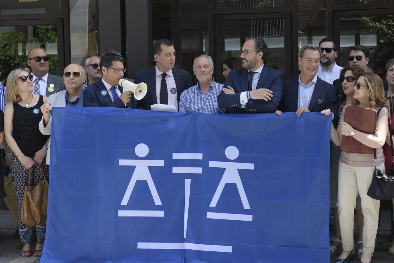 Protesta de los abogados del turno de oficio en Valladolid en el Día de la Justicia Gratuita.