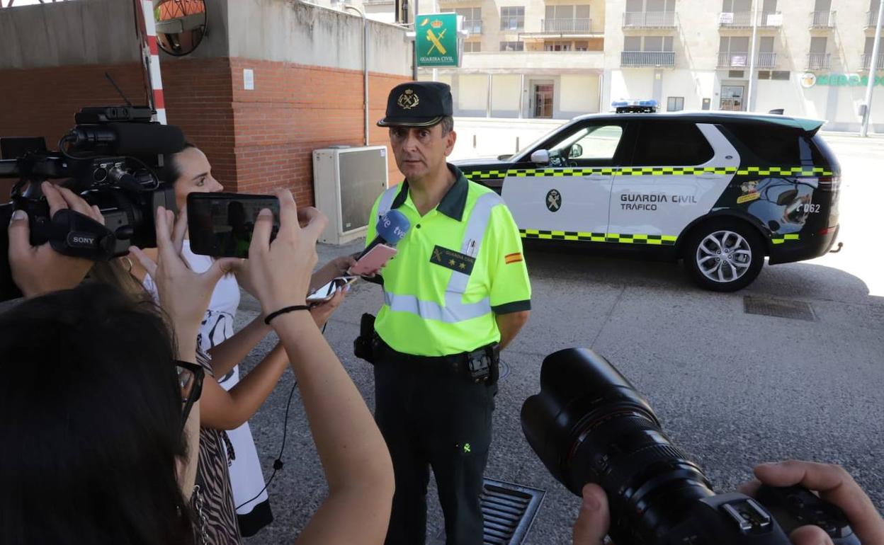 El teniente jefe del destacamento de Tráfico de Ciudad Rodrigo, Juan Ramón María Marcos.