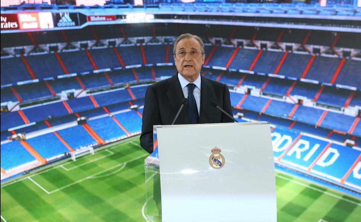 El presidente del Real Madrid, Florentino Pérez.