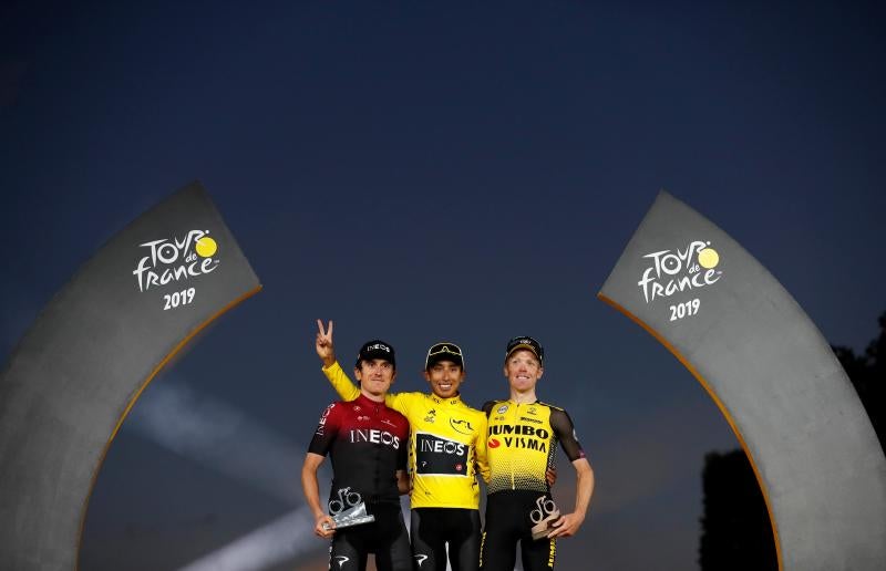 Fotos: Las mejores imágenes del podio final del Tour de Francia