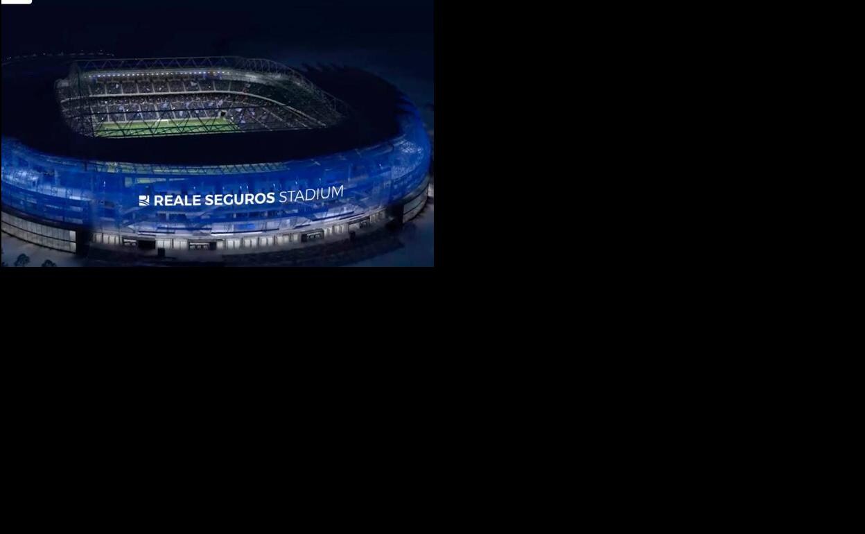Fotomontaje del estadio difundido por la Real Sociedad.