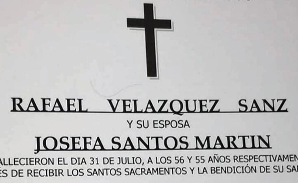 Imagen de la esquela