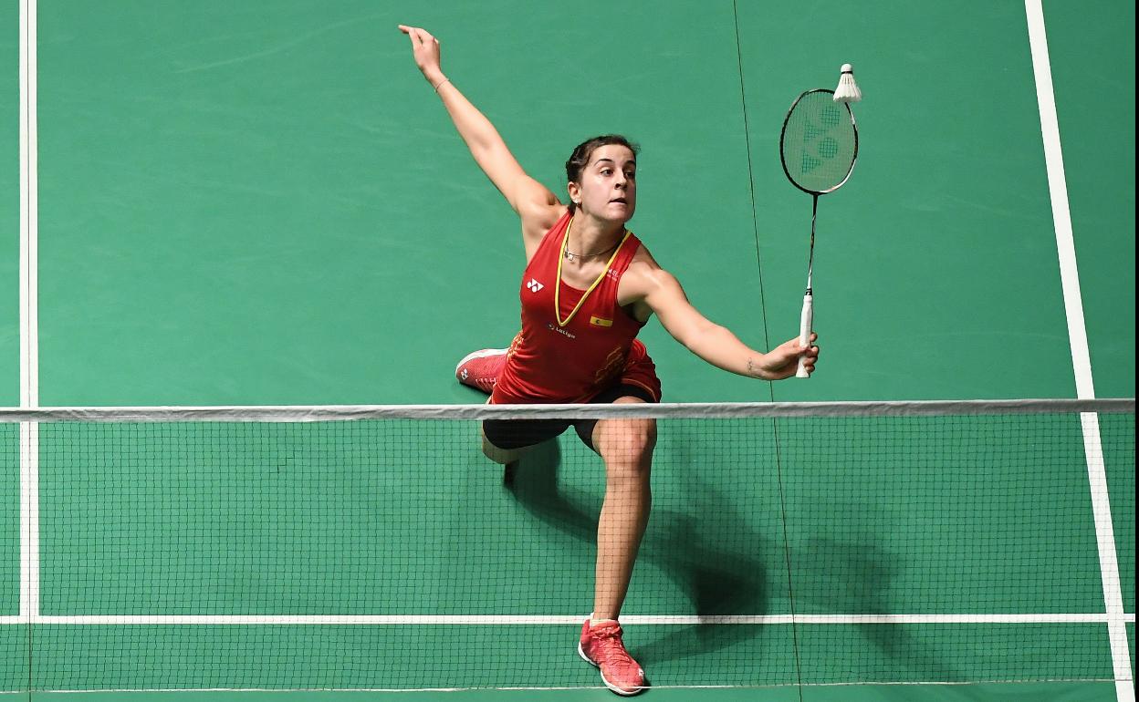 Carolina Marín, durante un partido.