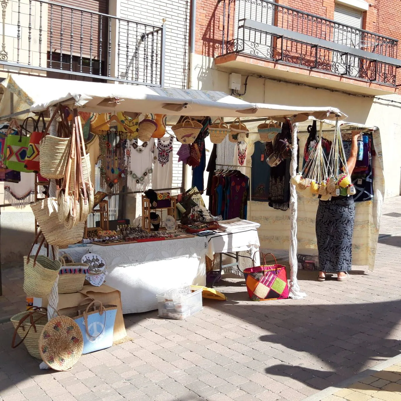 Puesto artesanal del Mercado Medieval en Torresandino