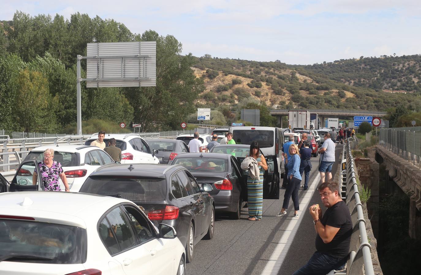 Fotos: Accidente en la A-62 a la altura de Palenzuela, Palencia