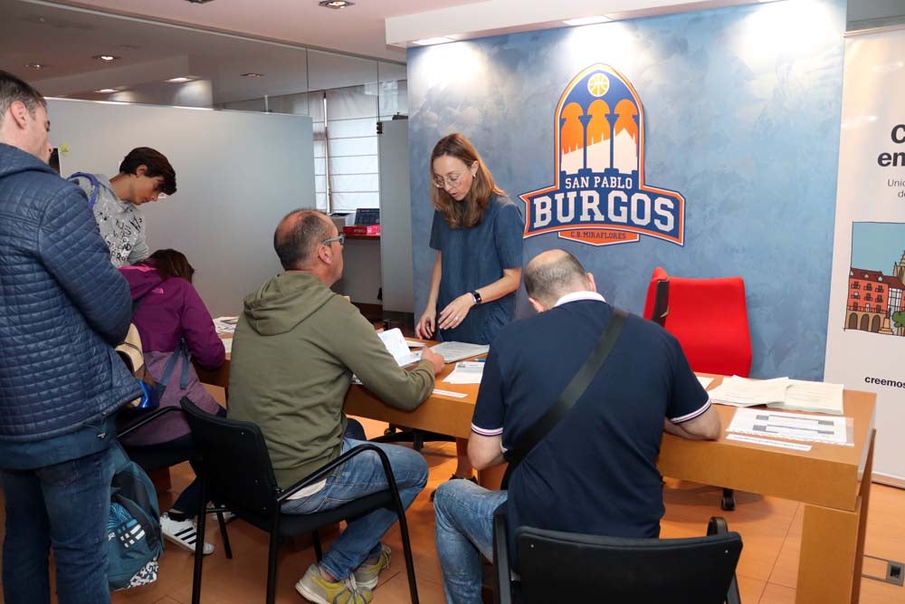 El San Pablo Burgos ha iniciado este martes las altas de abonos para la Liga Endesa y la Basketball Champions League