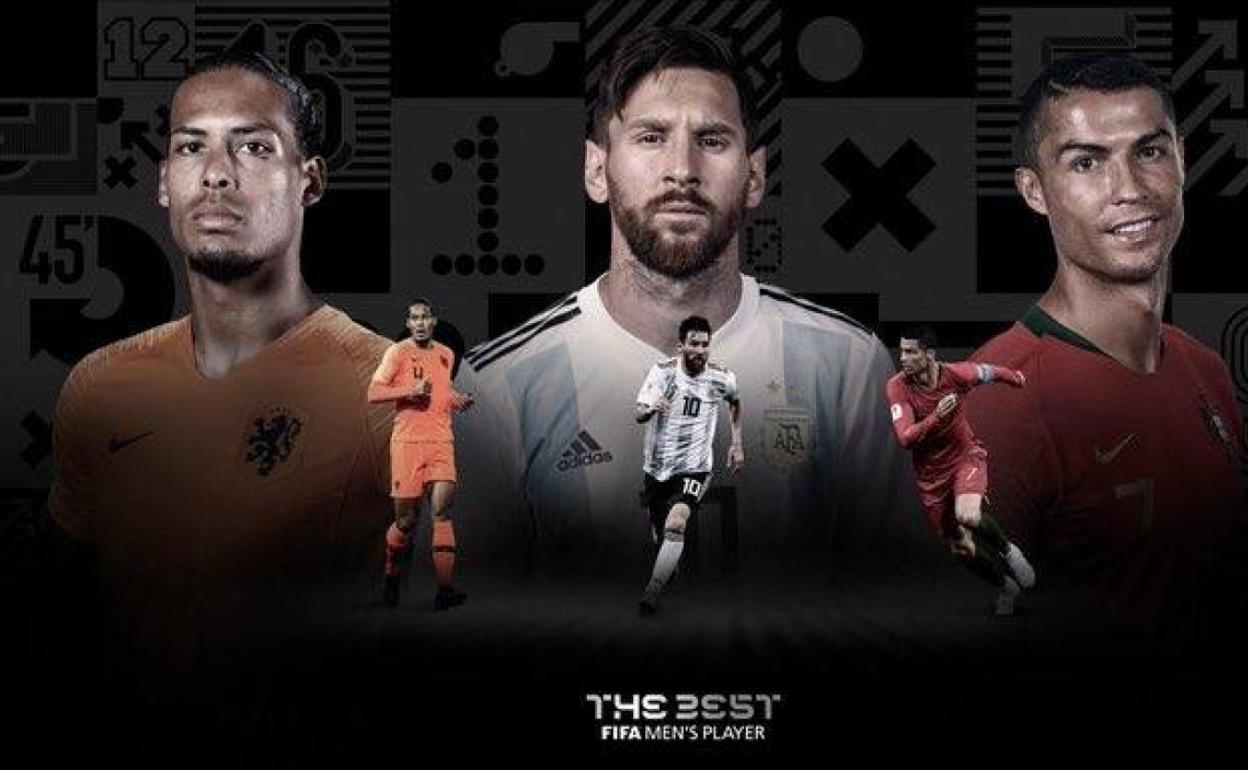 Messi, Cristiano Ronaldo y Van Dijk, candidatos al premio The Best