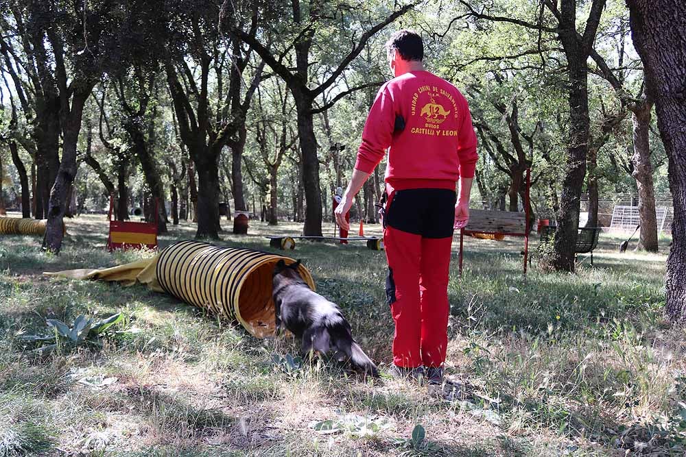 Burgos acoge al GREM, Grupo de Rescate Espeleológico y de Motañana con su Unidad Canina de Salvamento, compuesta por dieciséis voluntarios