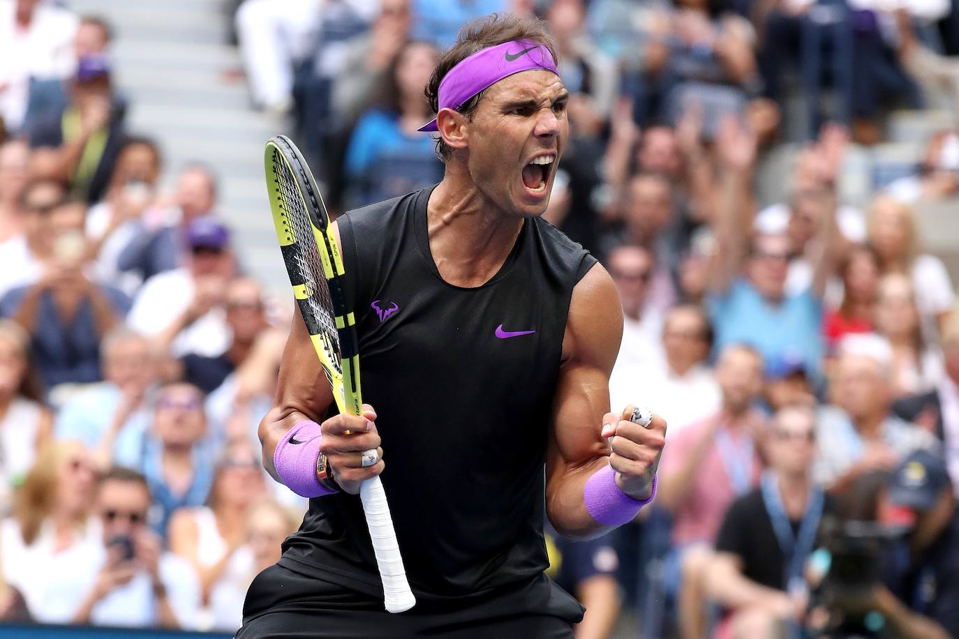 Rafael Nadal y Daniil Medvedev se midieron por el título masculino del US Open en el USTA Billie Jean King National Tennis Center de Nueva York