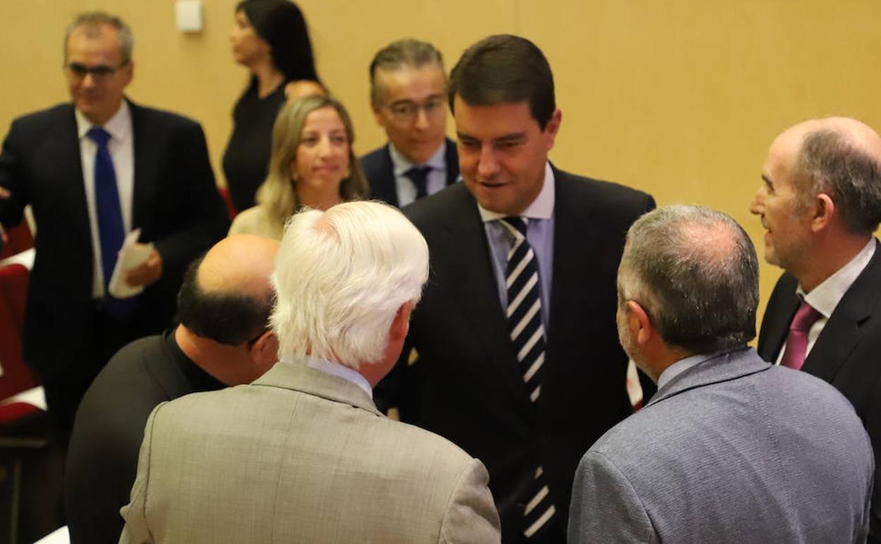 Ángel Ibáñez durante la inauguración del curso académico en la Universidad Isabel I. 