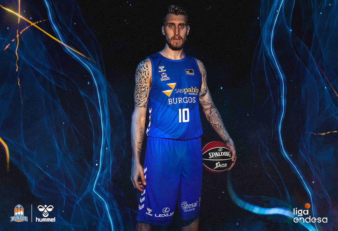 El San Pablo Burgos ha presentado esta mañana sus equipaciones oficiales hummel de Liga Endesa para la temporada 2019/20 en el Museo de la Evolución Humana (MEH) de la capital del Arlanzón. 