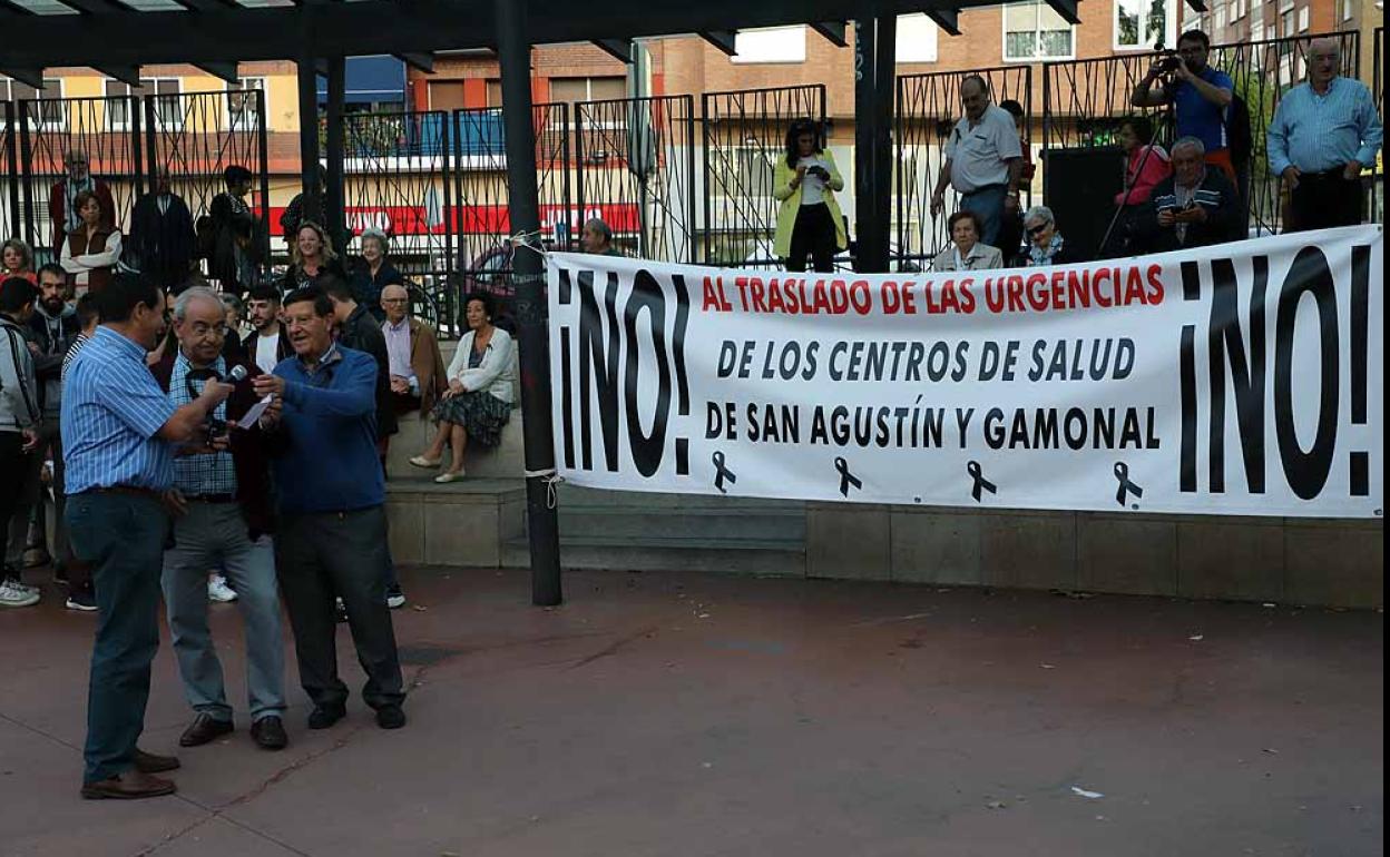 Imagen de la concentración el pasado jueves en San Agustín