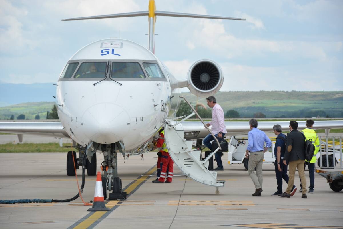 En su primer año de operación, Air Nostrum ha movido a menos de 10.000 pasajeros desde Burgos. 