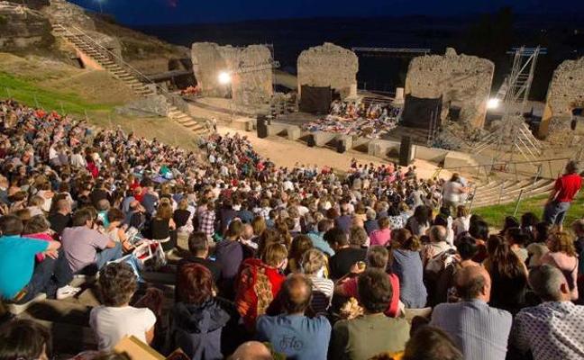 Fotos: Obras de rehabilitación del teatro romano de Clunia