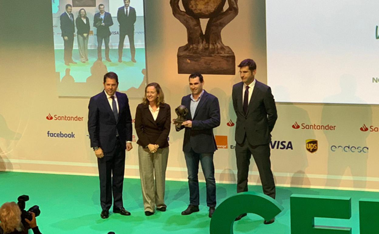 Acto de entrega del premio CEPYME. 