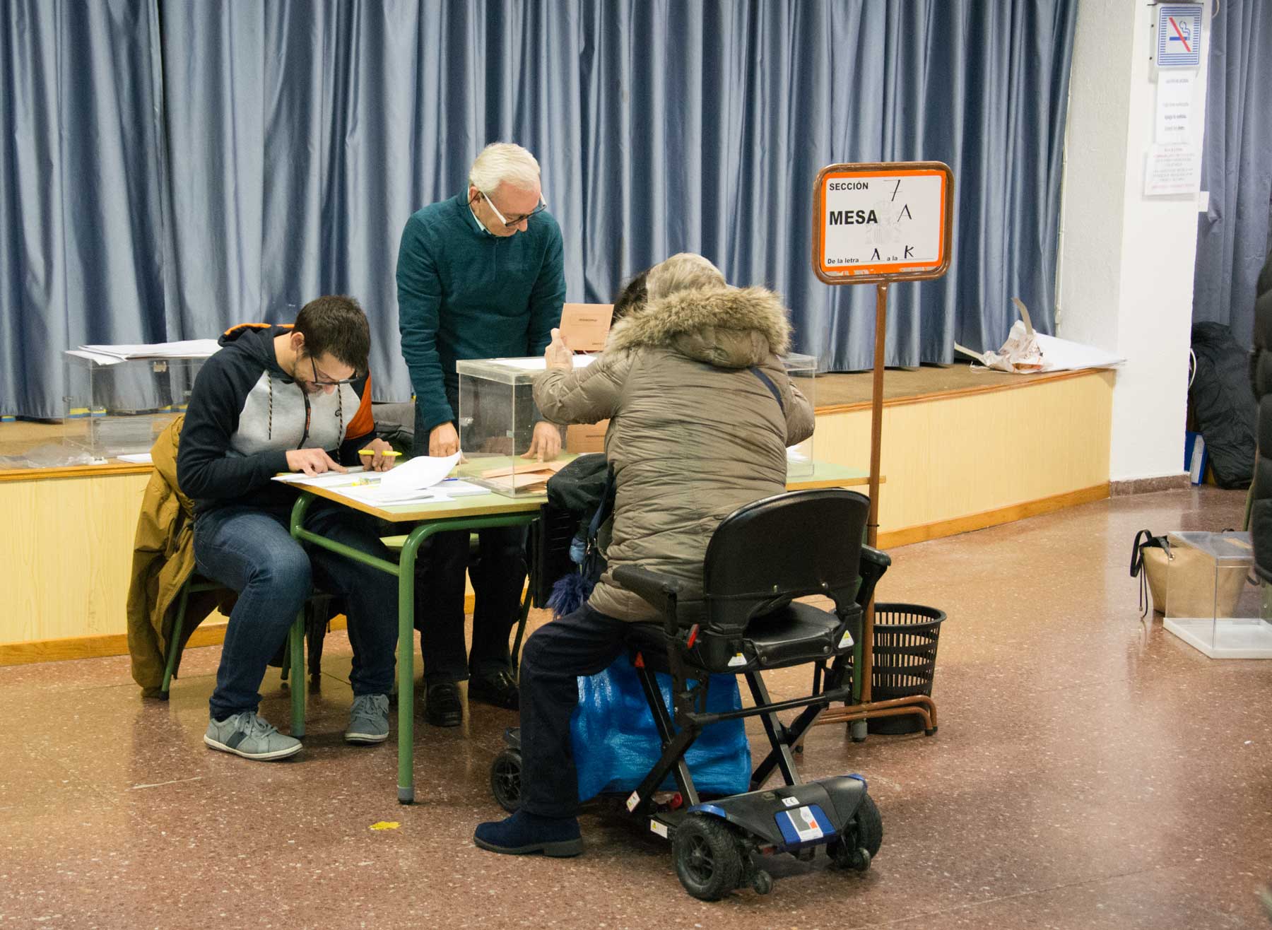 La jornada electoral se está desarrollando con normalidad. 