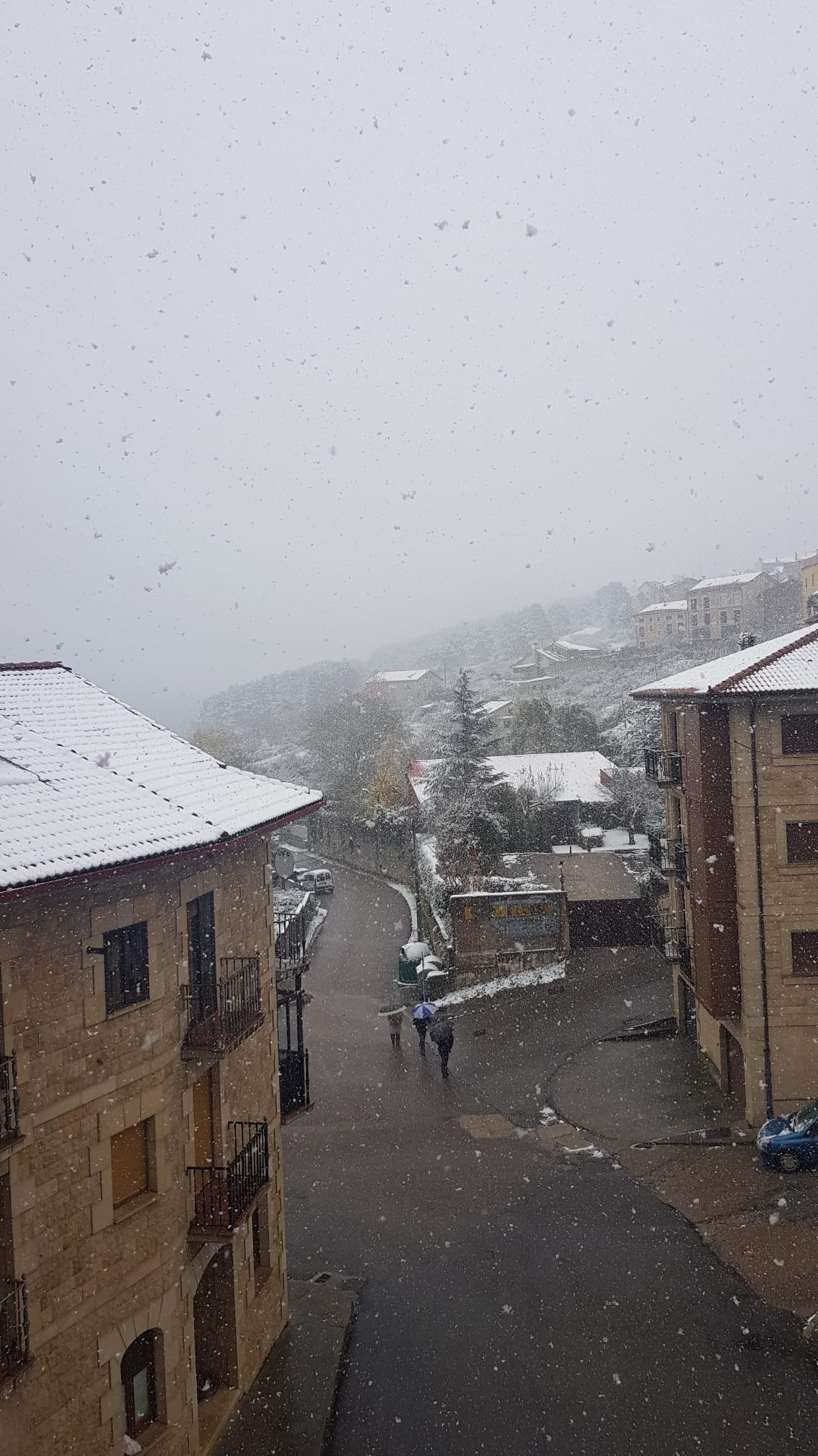 Fotos: La nieve hace acto de presencia en Burgos