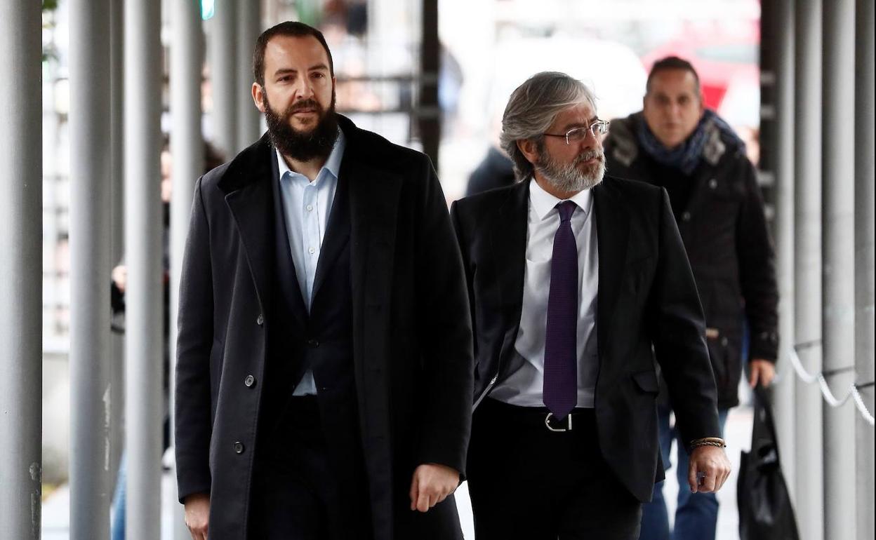 Borja Thyssen Bornemisza, a la entrada al juicio.