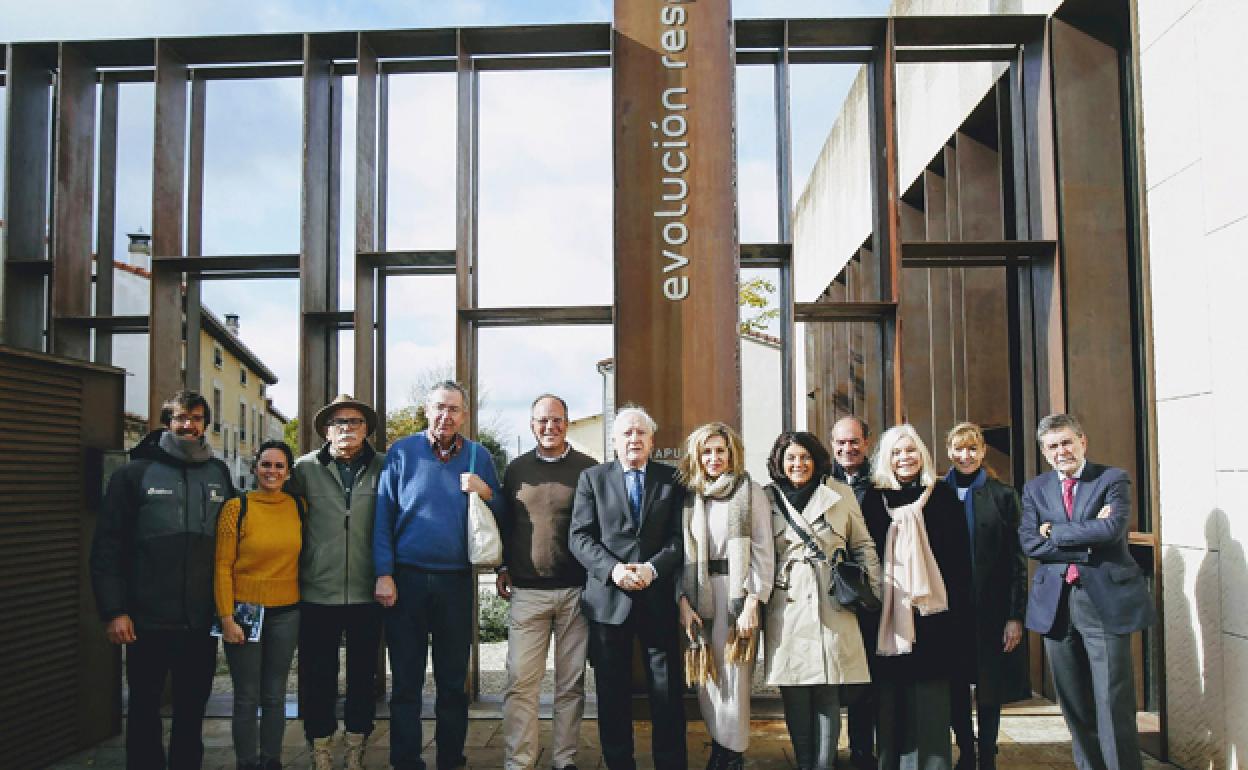 La delegación norteamericana en la Fundación Atapuerca. 