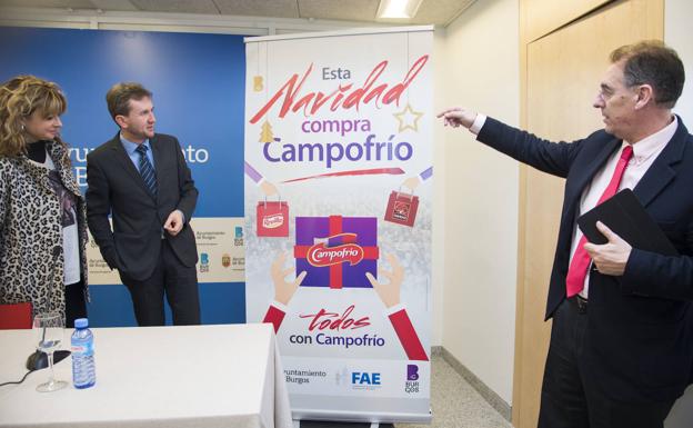 Presentación de la campaña a favor de Campofrío en Burgos. 