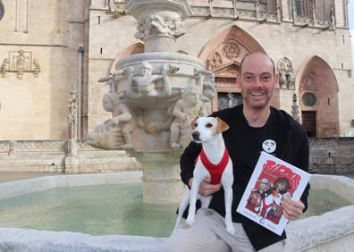 Imagen secundaria 1 - El perro &#039;influencer&#039; Pipper proyecta en Burgos su cómic, ambientado en la capital