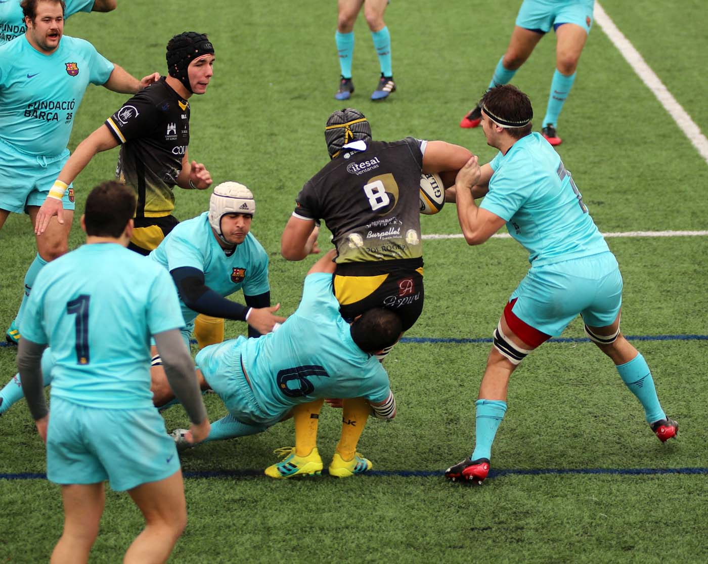 Fotos: El UBU Colina Clinic y el FC Barcelona firman tablas en San Amaro