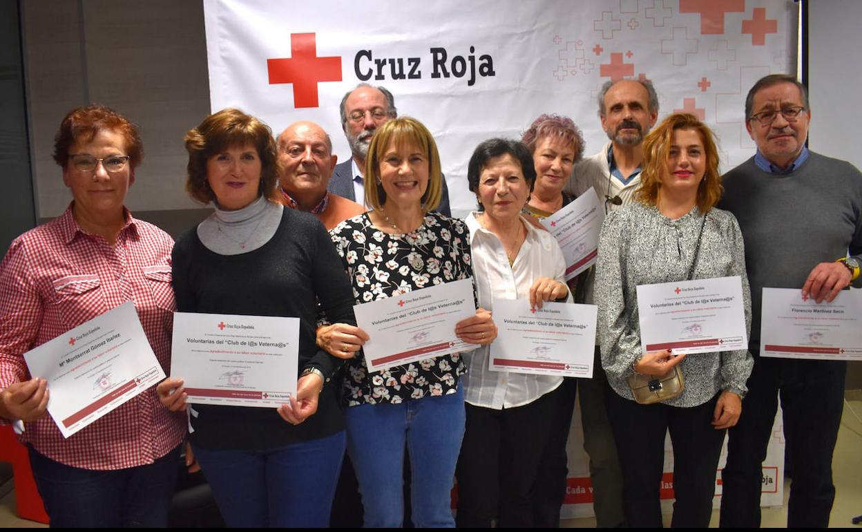 Algunos de los voluntarios de la entidad