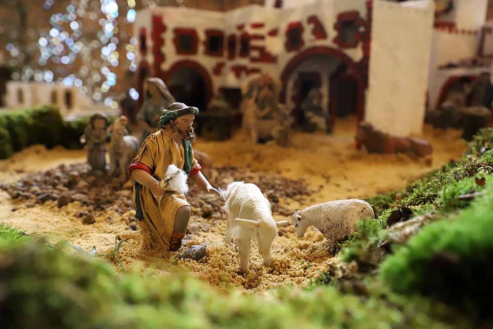 Fotos: Últimos retoques en el Belén Monumental de la Catedral de Burgos