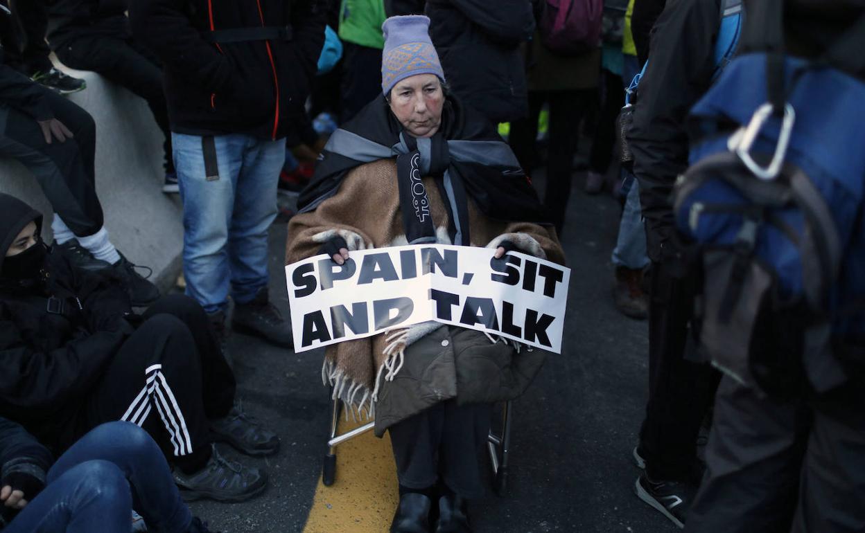 Imagen de archivo de una protesta de Tsunami. 