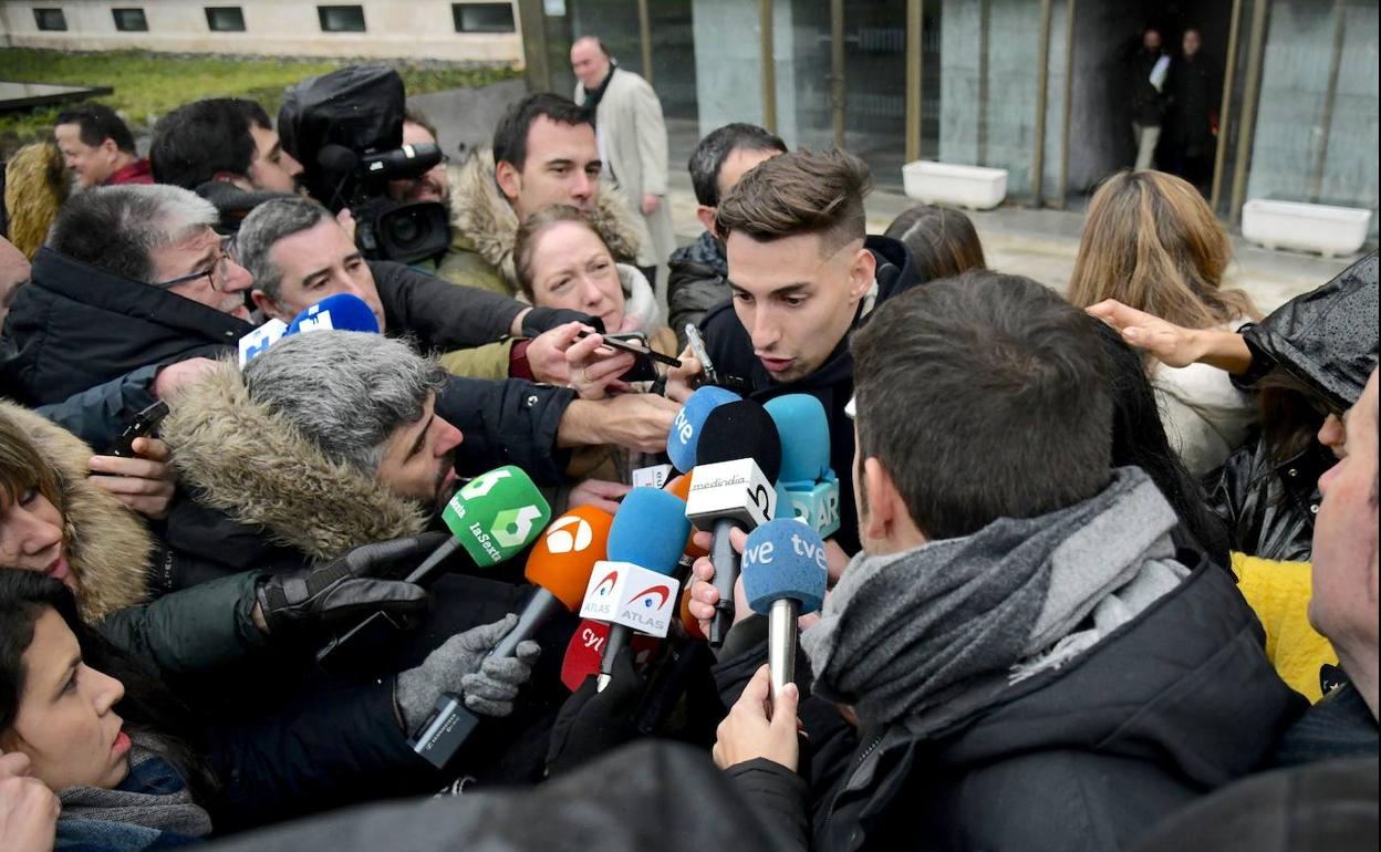 Los jugadores han atendido a los medios tras conocer la sentencia