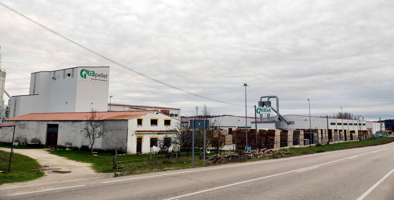 Ribpellet, fábrica de pellets de madera en la localidad burgalesa de Huerta de Rey. 