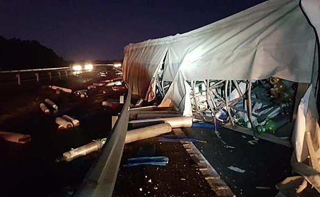 Imagen principal - Imágenes del suceso. 