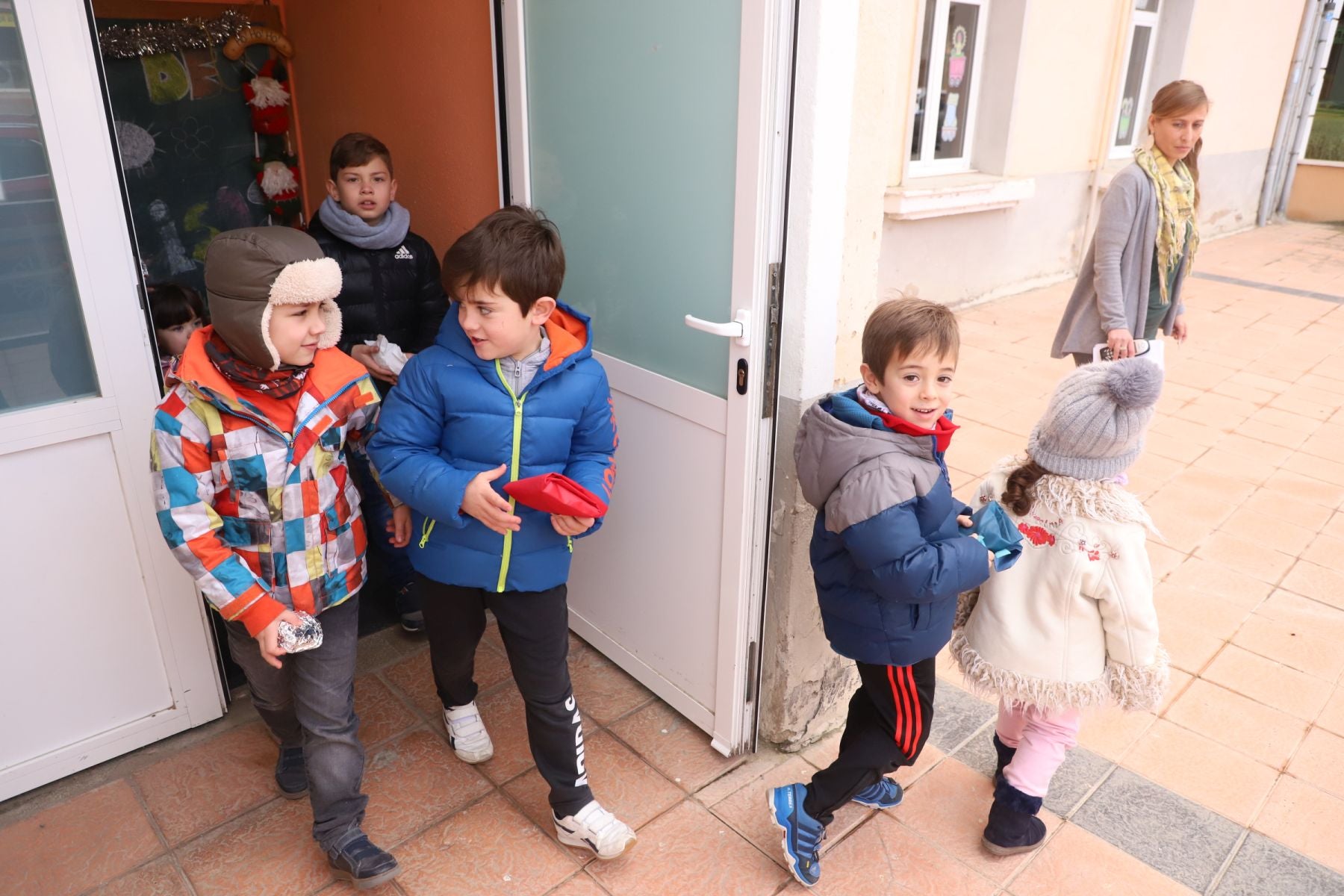 Los siete alumnos comparten aula. 