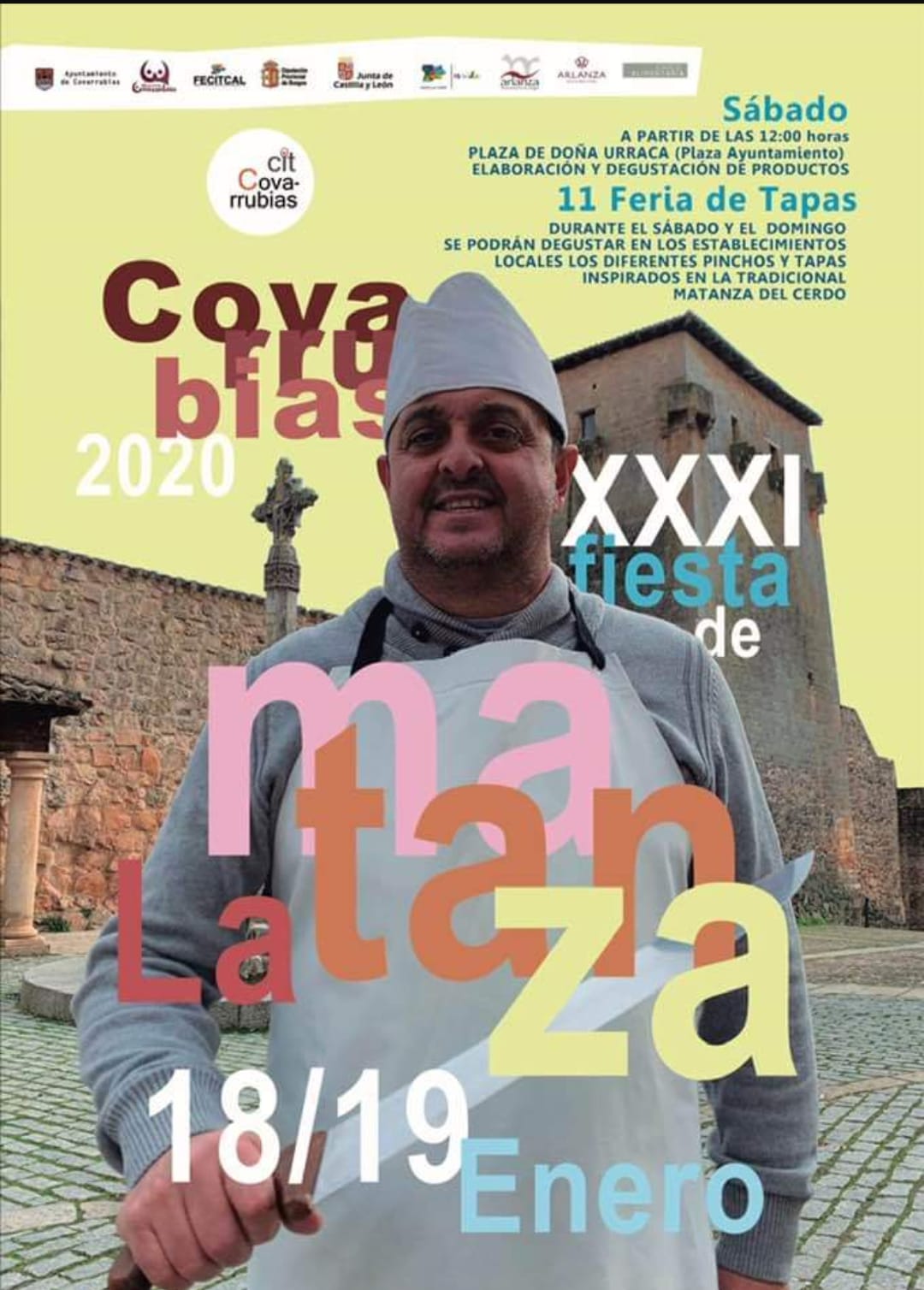 Fiesta de la matanza en Covarrubias en ediciones pasadas. 