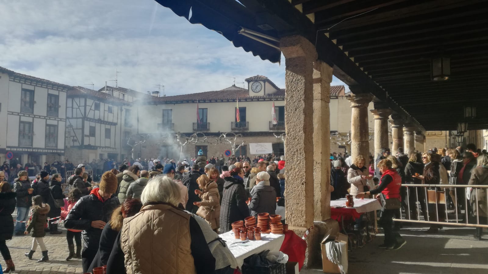 Fiesta de la matanza en Covarrubias en ediciones pasadas. 